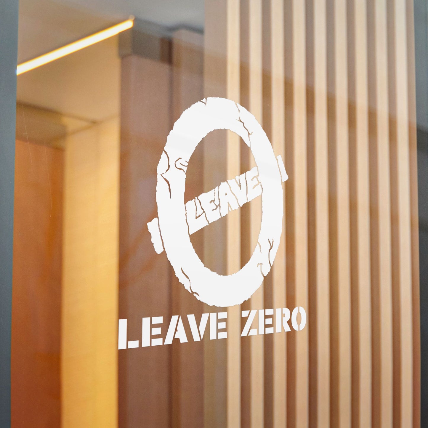 Original Leave Zero Movement Decal - Die-cut direct transfer decal