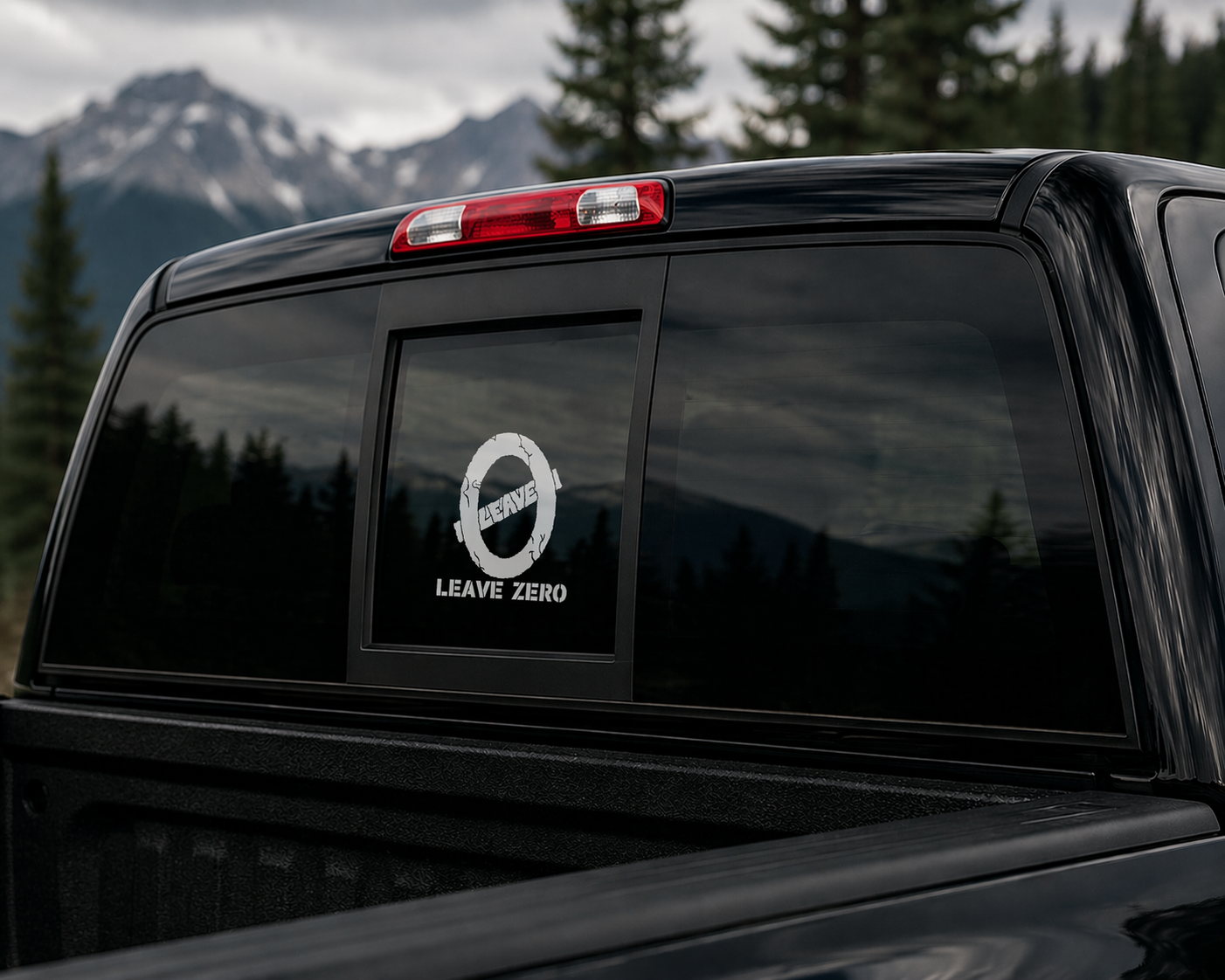 Original Leave Zero Movement Decal - Die-cut direct transfer decal